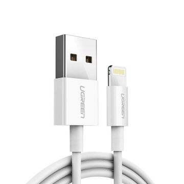 Ugreen кабель кабель USB-Lightning MFI 1M 2.4 A