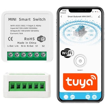 WI-FI РЕЛЕ TUYA MINI 16A