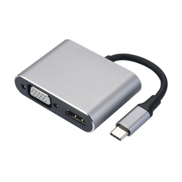 4в1 концентратор TypeC Multi Port до 4K USB3