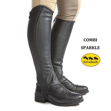 Cap COMBI SPARKLE украшенный мягкий KAVALKADE черный r M