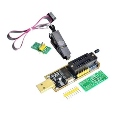 CH341A USB EEPROM Flash BIOS програміст + SOIC8 SOP8 тест кліп 93cxx