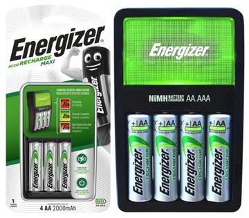 Зарядное устройство Energizer MAXI + 4 x R06 / 2000 мАч.