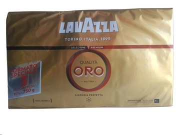Кавовий порошок Lavazza Qualita Oro 3x250g org. Italy
