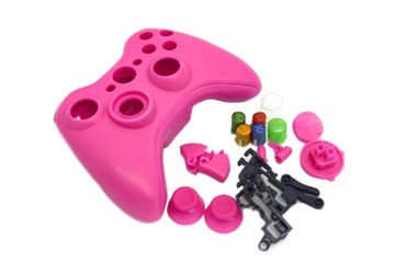 Корпус геймпада Xbox 360 з кнопками рожевий