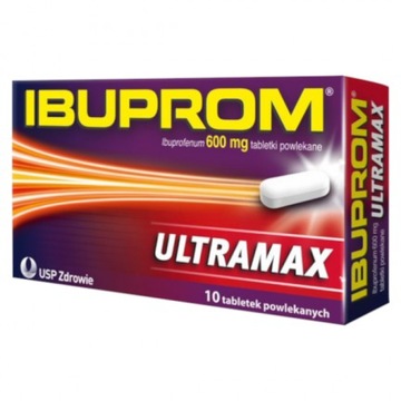 Ibuprom Ultramax 600 мг 10 табл боль в суставах грипп