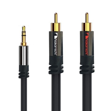 Nakamichi кабель 2RCA-jack 3,5 мм AUX / Cinch OFC 1 м