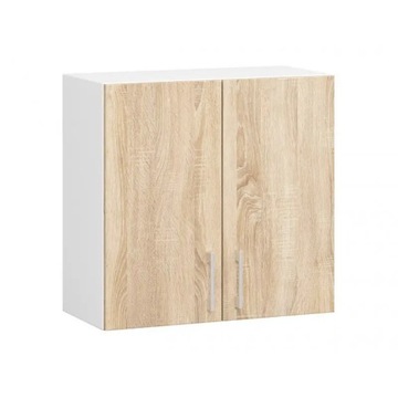 Підвісна кухонна шафа Lima 60 см, 2 двері, 2 полиці, місткий білий дуб Sonoma