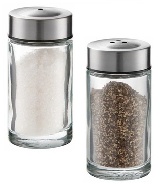 Солонка и перечница стеклянный набор соль перец