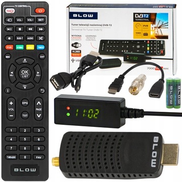 Мини-тюнер декодер DVB-T2 H. 265 HEVC HDMI USB Blow