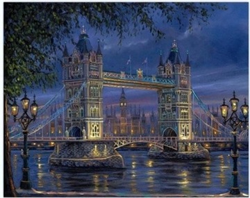 Алмазная мозаика Лондонский мост ночью NO-1008672