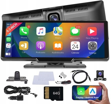 РАДІО МОНІТОР ANDROID АВТО APPLE CARPLAY 2 КАМЕРИ