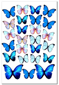 Наклейки для детей бабочки бабочки лист 10x15