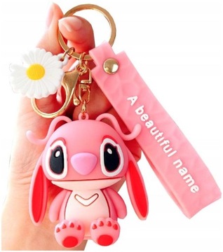 Брелок Ангел стежка плюшевый мишка для ключей сумки Сумки розовый плюшевый мишка розовый