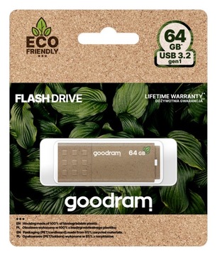 Карта пам'яті GOODRAM 64GB UME3 ECO FRIENDLY USB 3.2