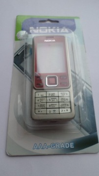 Корпус в сборе для Nokia 6300 красный + клавиатура