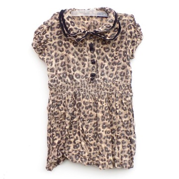 Туника женская блузка с леопардовым принтом на пуговицах Next roz. 98-104 см A2547