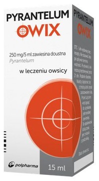 Pyrantelum OWIX суспензия 250 мг / 5 мл для остриц 15
