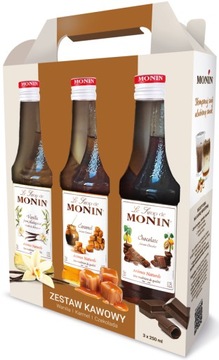 Кавовий сироп Monin набір мікс смаків 3x250ml