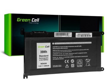 Зеленый аккумулятор WDX0R WDXOR 3CRH3 T2JX4 Y3F7Y 0cymgm для ноутбука Dell