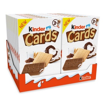 18x 77 г KINDER Cards печенье картон + вафли