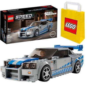 LEGO 76917 будівельні блоки модель репліка автомобіль NISSAN SKYLINE GT7 + сумка LEGO