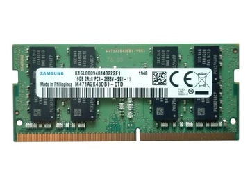 НОВА ОПЕРАТИВНА ПАМ'ЯТЬ SAMSUNG 16GB DDR4 2666MHZ SODIMM