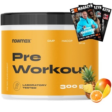 NOWMAX PRE WORKOUT Conditioner pre Workout стимуляция 300 g сила