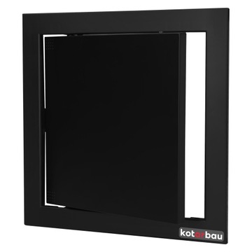 Ревизионная дверь пластиковая защитная черная решетка ревизия 200X200MM