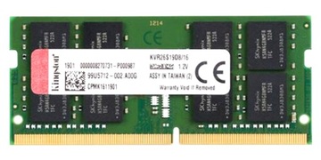 ОПЕРАТИВНА ПАМ'ЯТЬ KINGSTON 16GB DDR4 2666MHZ SODIMM