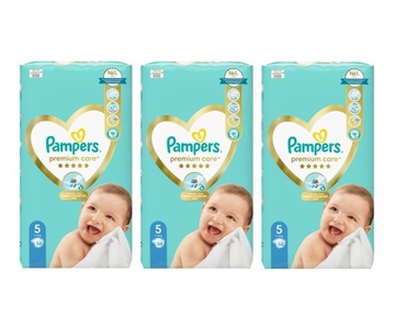 3x підгузки Pampers Premium Care розмір 5 58 шт. (174 штуки)