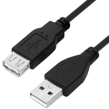 РОЗ'ЄМ USB 2.0 A-A РОЗ'ЄМ МІЦНИЙ 3 МЕТРИ ЧОРНИЙ