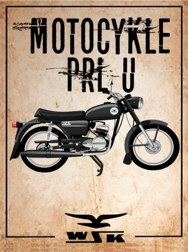 Плакат мотоциклы PRLu WSK формат A3