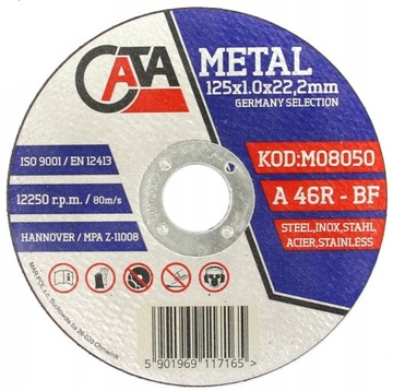 Диски для резки металла 125X1 CATA INOX 125 мм