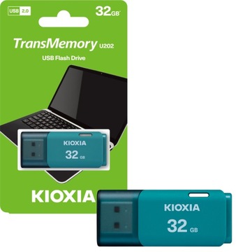 Флешка KIOXIA 32GB USB 2.0 Hayabusa U202 AQUA