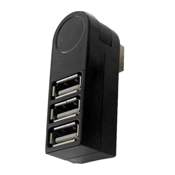3 порта mini USB 2.0 Hub 270 градусов поворотная часть