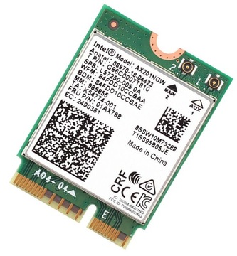 Мережева карта Intel Wi-Fi 6 Bluetooth для ноутбука ПК Intel M. 2 M2