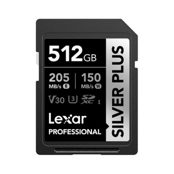 Lexar Professional SILVER PLUS 512 ГБ SDXC UHS-I