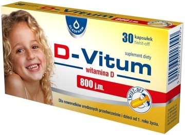D-VITUM вітамін D 800J. м. для дітей x 30 капс.