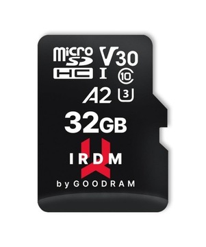 Карта памяти microSDHC GOODRAM 32GB IRDM - A2 UHS + адаптер