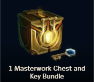 League of Legends EUNE 10 masterwork chest + key