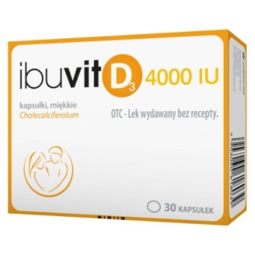 Ibuvit D3 4000 МО вітамін D препарат 30 капсул 06.2024
