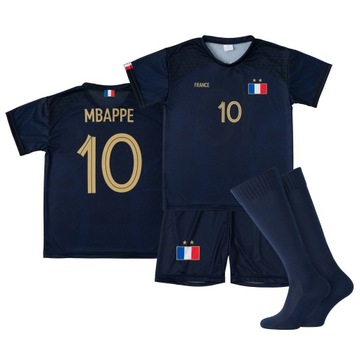 Комплект / футбольна форма + гетри MBAPPE Франція 10 см. 122