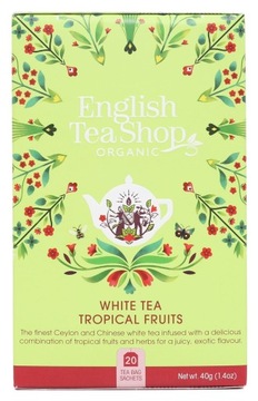 Белый чай Tropical Fruits (20x2) BIO 40 g (ENGLISH Tea SHOP) English те