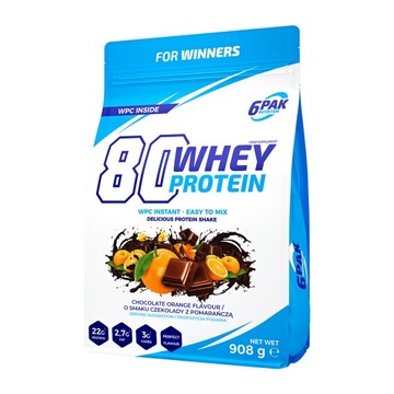 6pak 80 Whey Protein 908g