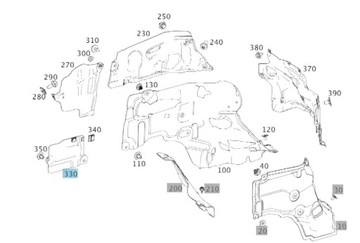 Теплозащитный экран Mercedes-Benz