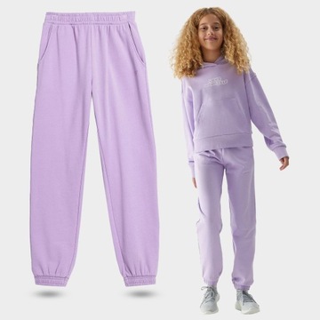 СПОРТИВНЫЕ ШТАНЫ ДЛЯ ДЕВОЧЕК 4F ХЛОПОК AW23F426