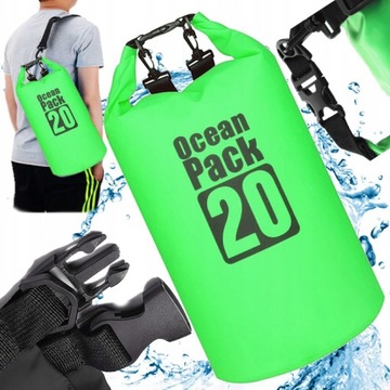ВОДОНЕПРОНИКНИЙ МІШОК ВОДОНЕПРОНИКНИЙ КАЯК СУМКА ПОХІДНИЙ РЮКЗАК 20L ZIE