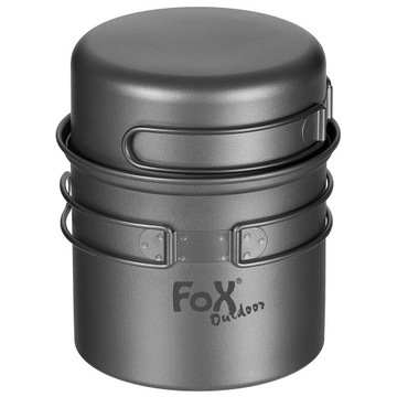 MFH Fox открытый военный походный титановый горшок 2-х частей