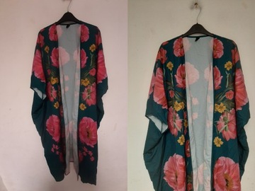 Shein женское кимоно с цветочным принтом XL