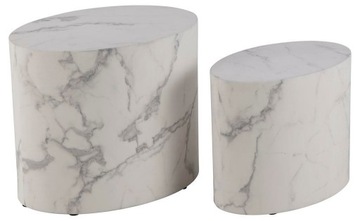 Набор журнальных столиков Mice White Marble